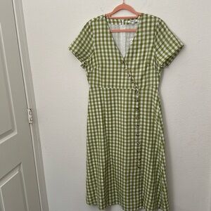 Beautiful cotton Madewell Gingan Dress